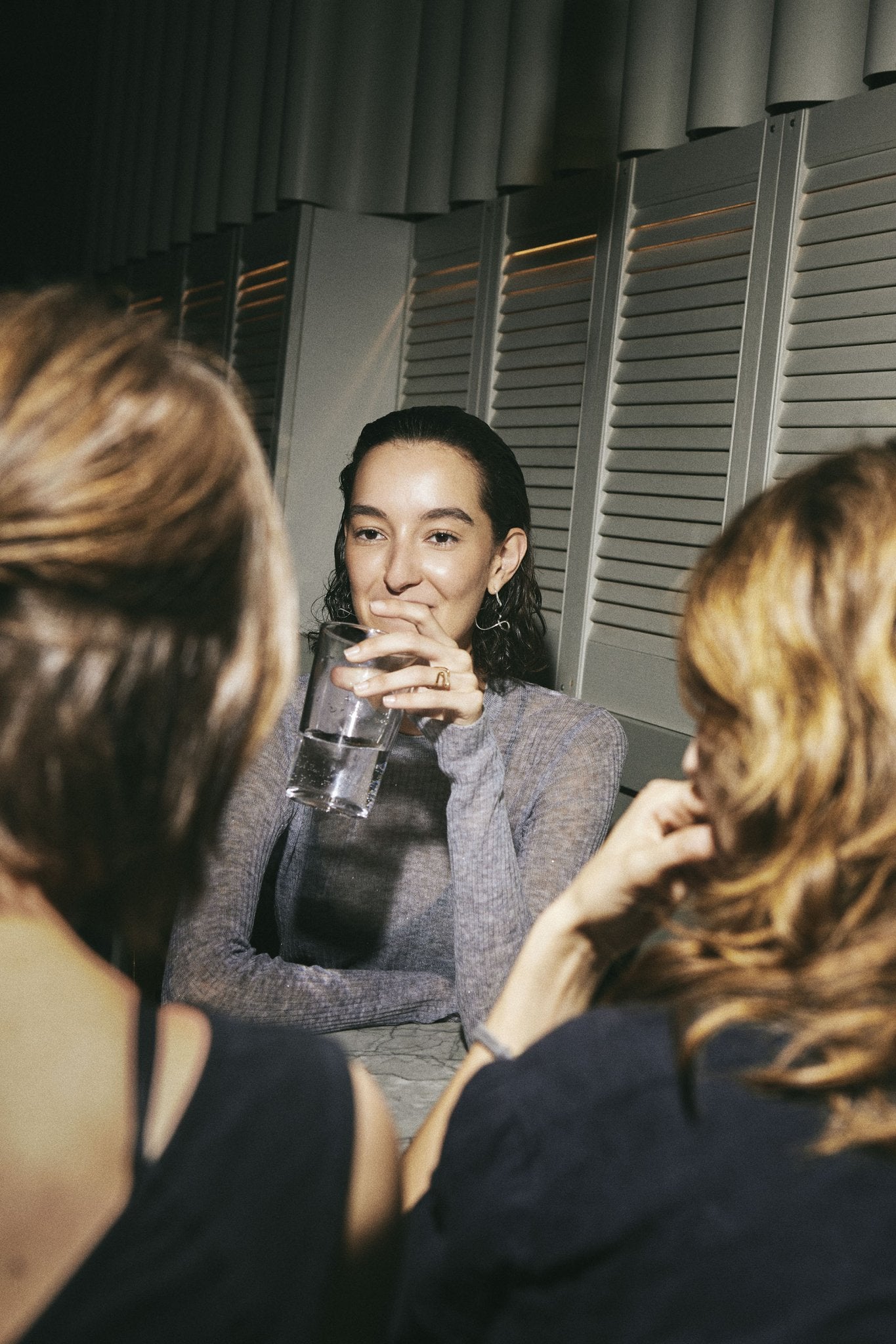 Ultra light - knit 3x3 Rib Crew Neck | Black - Maison Marron et amis
