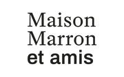 Maison Marron et amis logo in black on transparent background / Maison Marron et amis Logo in Schwarz auf transparentem Hintergrund