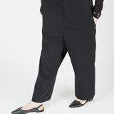 Low Crotch Trousers  – tailored fit with relaxed silhouette| Black - Maison Marron et amis