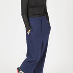 Low Crotch Trousers Navy — relaxed drop construction, with pockets — Maison Marron et amis