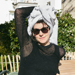 Sequin Rib Pullover Black — RWS merino wool, subtle shimmer — Maison Marron et amis