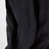 Midi Shirt Dress Lightweight Black — full length view — Maison Marron et amis