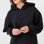 Zero Waste Organic Cotton Hoodie in Black – Sustainable & Ethical Streetwear- Maison Marron et amis