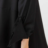 Midi Shirt Dress | Black