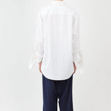 Triangle Shirt Cotton Poplin White — Italian cotton poplin fabric — Maison Marron et amis