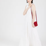 The Long Dress Interlock Off-white — designed for movement and presence — Maison Marron et amis