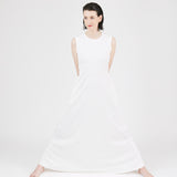 The Long Dress Interlock Off-white — detail view — Maison Marron et amis