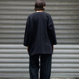 Cocoon Sweatshirt in black, back view - Maison Marron et amis