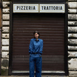 Full denim look with the Denim n°1 Jeans, street view in Rome - Maison Marron et amis
