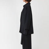 Reversible Hybrid Suit Jacket in Black – Oversized Fit & Kimono-Inspired Design- Maison Marron et amis