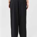 Low Crotch Trousers  – tailored fit with relaxed silhouette| Black - Maison Marron et amis