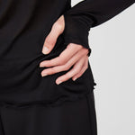 Sheer black turtleneck – 100% silk, sustainable, lightweight design- Maison Marron et amis