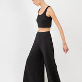 Fluid Wide-Leg Pants – Designed for Dance & Elegant Movement | Black - Maison Marron et amis