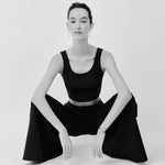 Fluid Wide-Leg Pants – Designed for Dance & Elegant Movement | Black - Maison Marron et amis