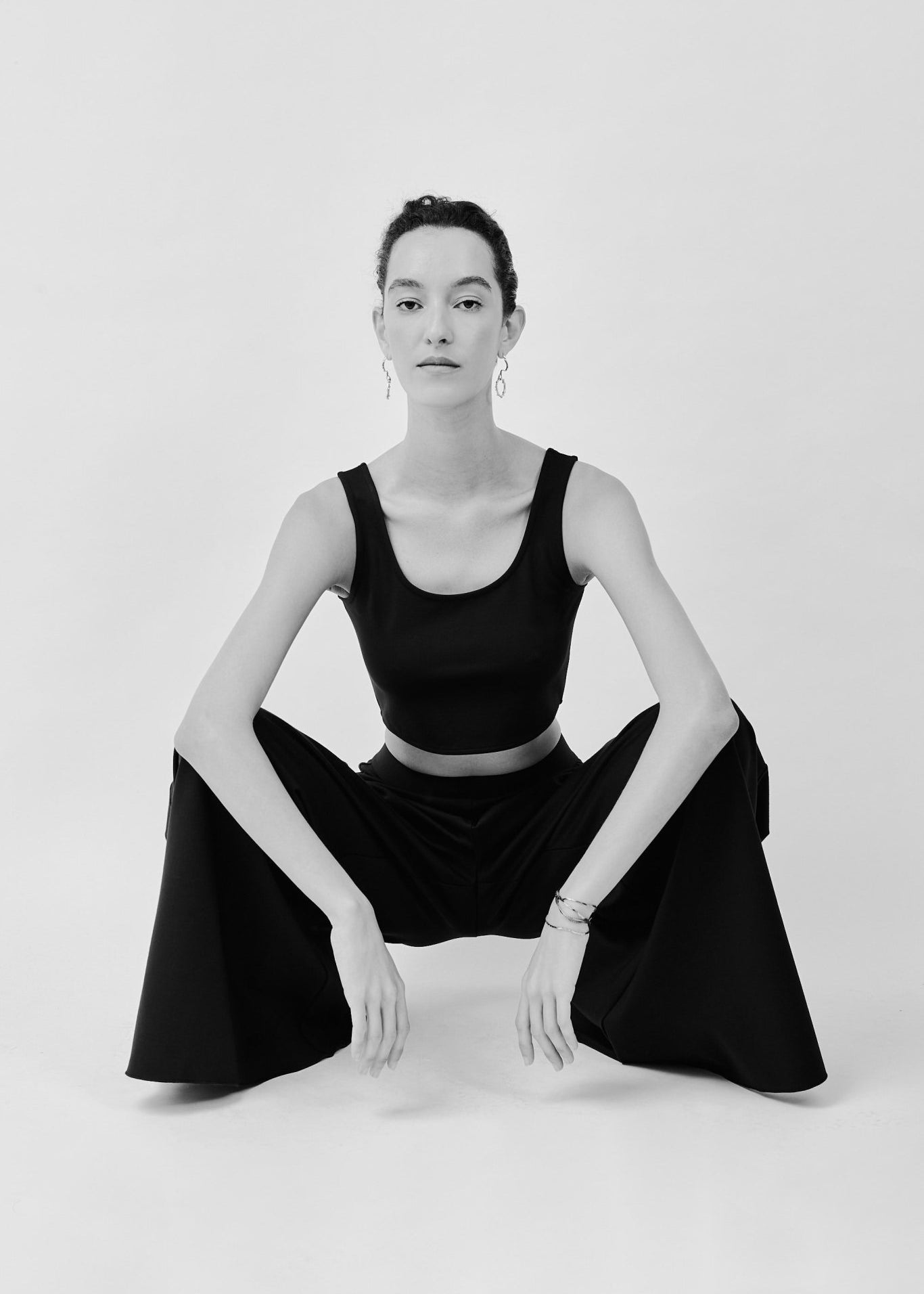 Fluid Wide-Leg Pants – Designed for Dance & Elegant Movement | Black - Maison Marron et amis